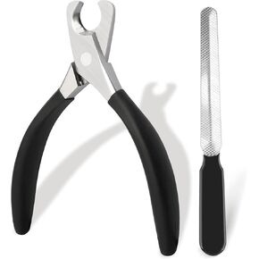 Naysaye Cat Divel Trimmers ، Cog Nail Clippers للكلاب الكبيرة ، تشيح أظافر الكلاب مع شفرات من الفولاذ المقاوم للصدأ الحادة ، مقبض غير طلق ، فتحة الفك الواسع ، أداة الاستمالة الاحترافية للحيوانات الأليفة ، (أسود)