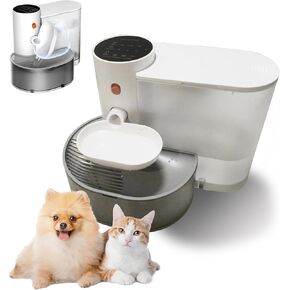Smart Pet Water Fountain, Automatic Wireless Cat Water Fountain No Filter,Removable 3L Automatic Water Feeder Pet Water Dispenser