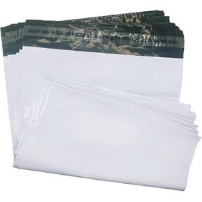 White Poly Mailers 11x14.5 Inches Waterproof Self Sealing Shipping E Commerce Bags for Apparel and Non Fragile Items 10 Pack