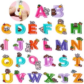 52pcs Iron on Patches，Letter Patches，Chenille Letter Patches，Patches for Clothes，Patches for Backpacks