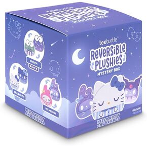 Teeturtle Sanrio Hello Kitty والأصدقاء 3 "صندوق الغموض القابل للعكس - سماوي - لطيف Kawaii مفاجأة حيوان محشو