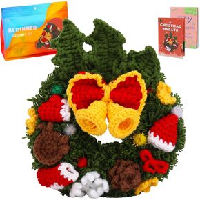 Tolovis Christmas Flower Bell Crochet Kit للمبتدئين ، مجموعات قبعة الجرس الكروشي