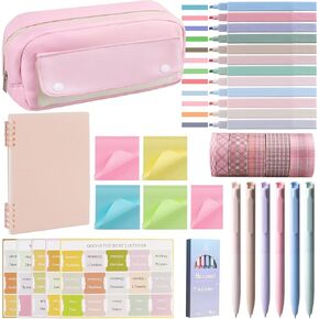 Waldeinsamkeit Bible Study Supplies Bible Journaling Kit for Women Bible Study Tools for Women with Bible Highlighters and Pens No Bleed, Pencil Case Bible Accessories Set
