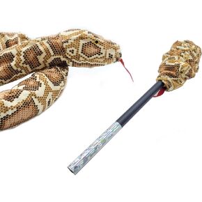 Novelty Gag Trick,Prank Joke Magic Tricks,Cool Magic Tool Halloween Props April Fool Day Item,Appearing Snake from Wand,Fake Snake Street Funny Magician Gimmick Trick for Magic