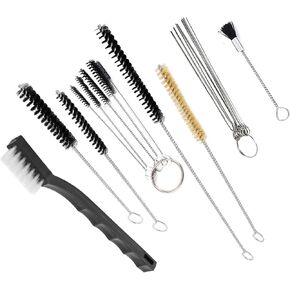 طقم تنظيف بنادق رشيق 17pcs ، مجموعة فرشاة تنظيف بندقية الرش مجموعة مجموعة تنظيف البخاخة لتنظيف مدافع الطلاء HVLP ، أدوات الهواء ، الجاذبية ، التفاصيل ، البخاخة ، معدات الوشم