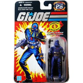 G.I. Joe 25th Anniversary: Hooded Cobra Commander (Cobra Leader) 3.75 Inch Action Figure