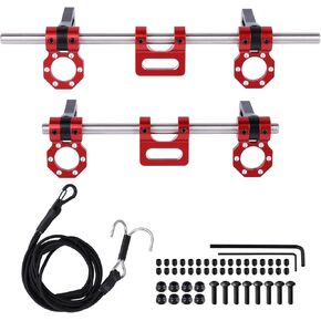 Adjustable Aluminum Front Rear Bumper Mount with Winch Shackles for TRX4 Trx6 Axial Scx10 Gen7 Gen8 1/10 RC Crawler Upgrades