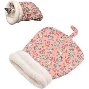 Cat Sleeping Bag,Cat Sleeping Bag for Indoor Cats,Cozy Pet Nest for Cats,Sleeping Bag for Cats,Soft Fluffy Washable Cat Bed Cave,Cat Blankets for Indoor Cats (C)