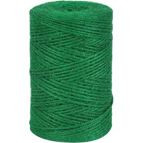 Tenn Well Garden Twine, 500 Feet 2mm Green Jute Twine for Gardening, Climbing Plants, Tomatoes, Crafts