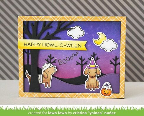 Lawn Fawn Dies - Stitched Tree Borders (LF1236) in Saudi Arabia