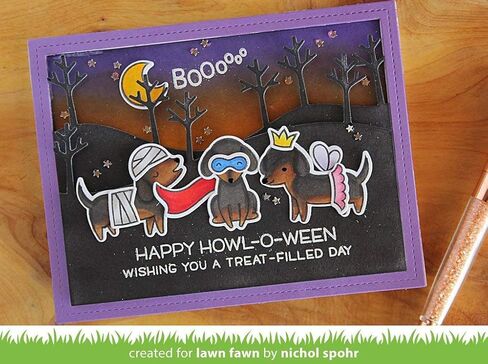 Lawn Fawn Dies - Stitched Tree Borders (LF1236) in Saudi Arabia