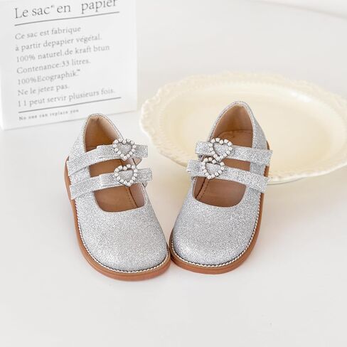 حذاء Kiderence للفتيات الصغيرات Mary Jane Dress Shoes مدرسة أكسفورد للبنات وردي مسطح مقاس 11M in Kuwait