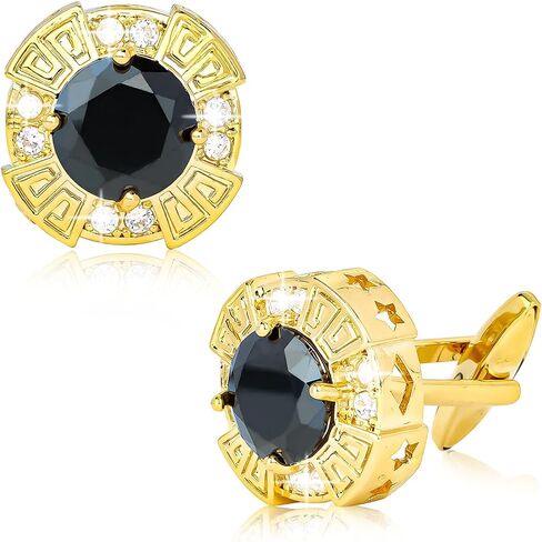 Cufflinks for Men Tuxedo Studs Tuxedo Buttons Sliver Crystal Cuff Links Shirt Studs Men Shirt Cuff Links Tuxedo Suit Accessories Men Formal Dress Accessories for Business, Wedding in Saudi Arabia
