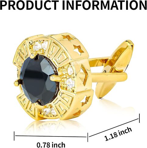 Cufflinks for Men Tuxedo Studs Tuxedo Buttons Sliver Crystal Cuff Links Shirt Studs Men Shirt Cuff Links Tuxedo Suit Accessories Men Formal Dress Accessories for Business, Wedding in Saudi Arabia