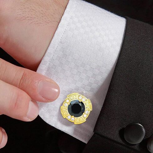 Cufflinks for Men Tuxedo Studs Tuxedo Buttons Sliver Crystal Cuff Links Shirt Studs Men Shirt Cuff Links Tuxedo Suit Accessories Men Formal Dress Accessories for Business, Wedding in Saudi Arabia