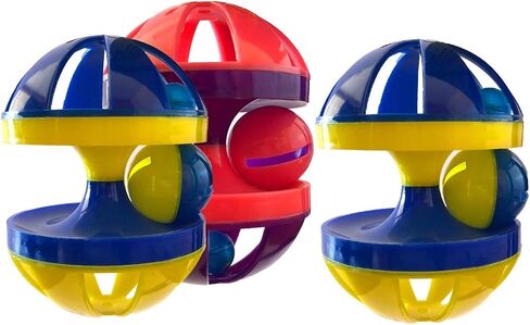 Petsport 3 Pack of Kitty Roller Cat Toys ، 3.5 بوصة ، ألوان متنوعة in Kuwait