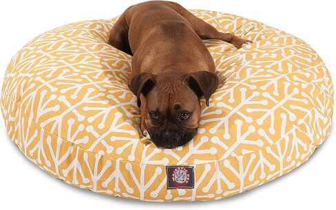 حمضيات أروبا كبيرة مستديرة في الهواء الطلق سرير كلب أليف أليف مع غطاء قابل للغسل قابل للإزالة بواسطة منتجات الحيوانات الأليفة المهيبة in Kuwait