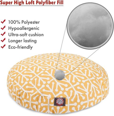 حمضيات أروبا كبيرة مستديرة في الهواء الطلق سرير كلب أليف أليف مع غطاء قابل للغسل قابل للإزالة بواسطة منتجات الحيوانات الأليفة المهيبة in Kuwait