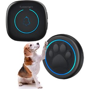 Dog Bells to Go Outside - Wireless Dog Door Bell with 1000ft Range, 60 Melodies, LED, Waterproof Potty Training Bell for Dogs - Dog Door Bells for Potty Training (1 Bell & 1 Receiver)