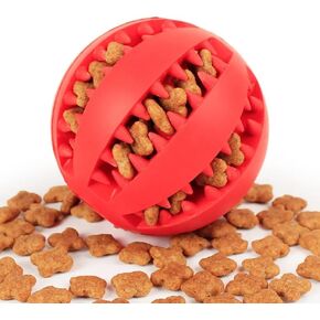 Dog Treat Toy Ball for Teeth - Interactive Dog Chew Toys for Treat Dispensing - Toys Small Medium Breed Dog - Durable Puppy Toys for Teething Small Dogs - IQ Training Ball