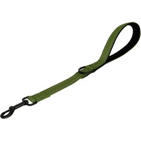 Short Dog Leash, Reflective Traffic Leash with Padded Handle, 1 FT Nylon Training Leashes for Small Meidum Large Dogs, Purple