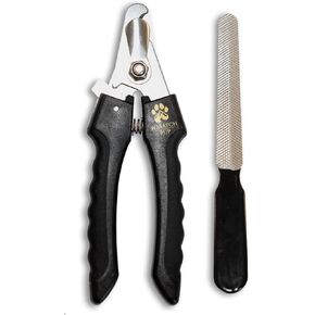 Trimmers Dog Nail - كليبرز الأظافر الاحترافية للكلاب ذات شفرات الفولاذ المقاوم للصدأ وحارس السلامة - قبضة مريحة وتشذيب دقيق للكلاب الصغيرة إلى الكبيرة