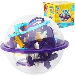 لعبة Maze Ball ، لعبة Maze Sphere ثلاثية الأبعاد (16 سم ، 6.3 ') مع 118 عقبة متاهة كرة اللغز أطفال الأطفال التعليم السحري المليء الدماغ الصبي