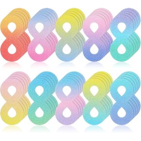 50 Pieces Calm Stickers Anxiety Sensory Stickers Textured Sensory Adhesives Clam Sensory Strips Anxiety Stress Relief Items for Phone Water Bottle Desk School Office (Figure Eight)