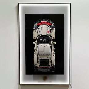 iLuane Display Wallboard for Lego Technic Porsche 911 RSR 42096 Race Car with LED Lights, Adult Collectibles Lego Car Wall Mount for Building Blocks, Great for Lego Lovers (Only Display Wallboard)