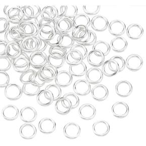 PH PandaHall 80pcs 925 Sterling Silver Closed Jump Rings 4mm Soldered Closed Jump Rings O Rings for Jewelry Crafts Making Necklace Bracelet Jewelry Making Ring Accessories