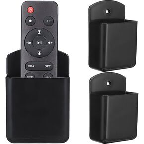Lurrose 3Pcs Remote Control Holder Wall Mount Tv Remote Holder Self Adhesive Wall Phone Holder for Office Home School