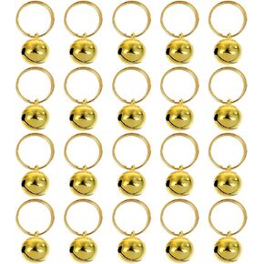 Yardwe 20pcs Cat Dog Bells Metal Pet Bells Pet accessories for Cat and Dog Collar