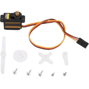 Servo Motor Metal Gear, High Speed Analog Gear Precision Control Angle Waterproof Digital Torque for RC Airplane Helicopter Mechanical Arm Car Boat Robot Drift Buggy Crawler Model Plane