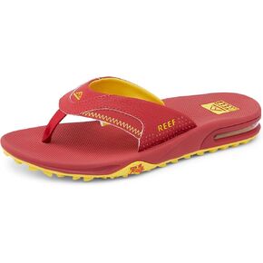 REEF Fanning Pregame Men's Bottle Opener Flip Flop, Arch Support, Durable Outsole, Water Friendly