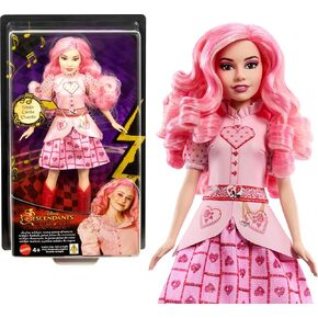 Mattel Disney Descendants: The Rise of Red Singing Bridget, Young Queen of Hearts Doll in Movie-Inspired Clothes, Sings “Shuffle of Love" in English