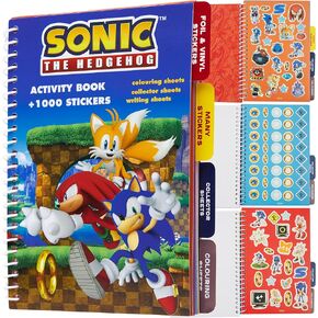 SONIC THE HEDGEHOG Sticker Book & Activity Book – Over 1000 Stickers for Kids