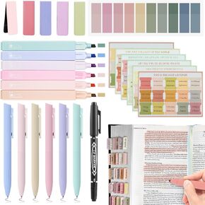 25pcs الكتاب المقدس Journaling Kit ، مستلزمات اليومية للكتاب المقدس ، لا نزيف من النزيف ، أقلام ألوان ، علامات تبويب الكتاب المقدس ، مجموعة دراسة الكتاب المقدس ، ملحقات دراسة الكتاب المقدس للنساء المسيحية الهدايا
