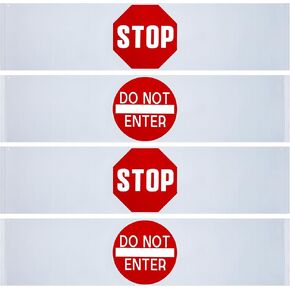Peryiter 2 Pieces Door Guard Safety Banner 50 x 12 Inch Combination Double Sided Do Not Enter Sign for Bedroom Stop Sign Strip for Wandering Prevention Aid for Dementia People