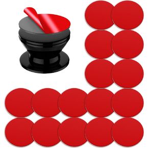 Double Sided Adhesive Pads, 16PCS Sticky Adhesive Pads for Socket Base Mount, Pop Socket Sticky Pads, Sticky Adhesive Replacement for Phone Collapsible Grip & Stand Back, Glue Dots Double Sided