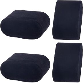 Beebeecraft 4Pcs Velvet Bracelet Pillow 1.4x2.8 Inch Oval Black Watch Pillow Display for Jewelry Displays Storage Case Exhibition Gift Packaging Small Business Selling