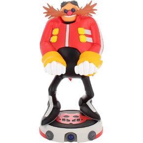 Exquisite Gaming: Sonic The Hedgehog: Dr. Eggman - Cable Guys Original Controller & Phone Holder, Collectible Device Stand, Officially Licensed Figure