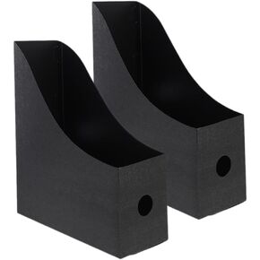 Operitacx 2-Pack Magazine File Holder, Plastic Magazine Holder Folder Organizer for Desk, Binder Holder for Magazines Documents Home Office School