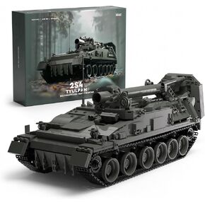 Nifeliz 2S4 Military Tank Building Model, Self-Propelled Heavy Mortar Set for Adults, Collectible Military Model to Build and Display, Gift for Military Fans (1,438PCS, NF10291)