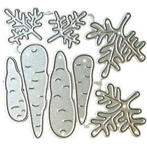 Carrot Die Cuts for Card Making,Scrapbooking Die-Cuts,Vegetable Metal Cutting Dies Congratulations Cuts Happy Birthday Embossing Stencils Template for DIY Scrap-Booking Decor Wedding Blessing Card