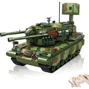 NUTCRACKER RC Military Tank Building Blocks Set - WW2 Army Tank Building Toy, Collectible Army Tank Home Display Model, Christmas Birthday Gifts for Adults Kids Boys 14+ (1101 Pieces