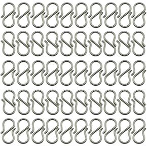 50pcs s - خطاف المشبك قلادة الموصل الموصل الفضة من الفولاذ المقاوم للصدأ مقفل لصنع الحرف الرائعة وصنع المجوهرات in Kuwait