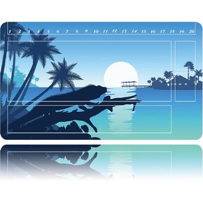 Lorcana Playmats Compatible TCG 24inx14in Gaming Mat, Game mats Non-Slip Rubber with Zones Play Mat