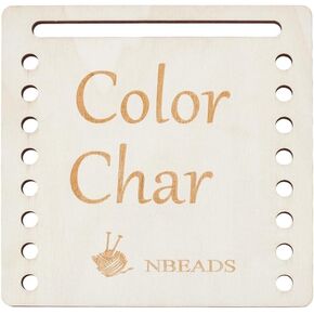 NBeads مخططات ألوان بطانية NBEADS ، والخشب قابلة لإعادة الاستخدام درجة حرارة درجة الحرارة مخطط الصوف الظل منظم البطانية مخطط للاخطرار لمشاريع الكروشيه المواضيع المصنوعة يدويًا