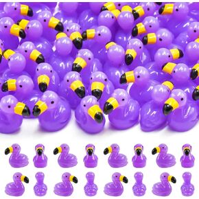 50PCS Mini Flamingos for Crafts Dollhouse Fairy Garden Decor Tiny Flamingo Mini Resin Animals for Car Micro Landscape Plant Pots