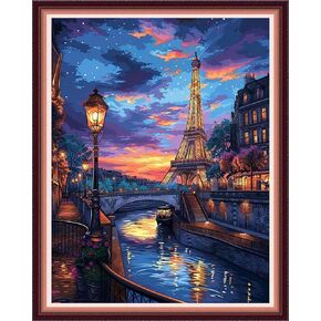 Funxvoot Stamped Cross Stitch Kits for Beginners or Adults Embroidery Starter Patterns | DIY Printed Cross Stitch Kits Needlepoint for Adults or Kids 11CT-Cat Flowers 18x18 inch
